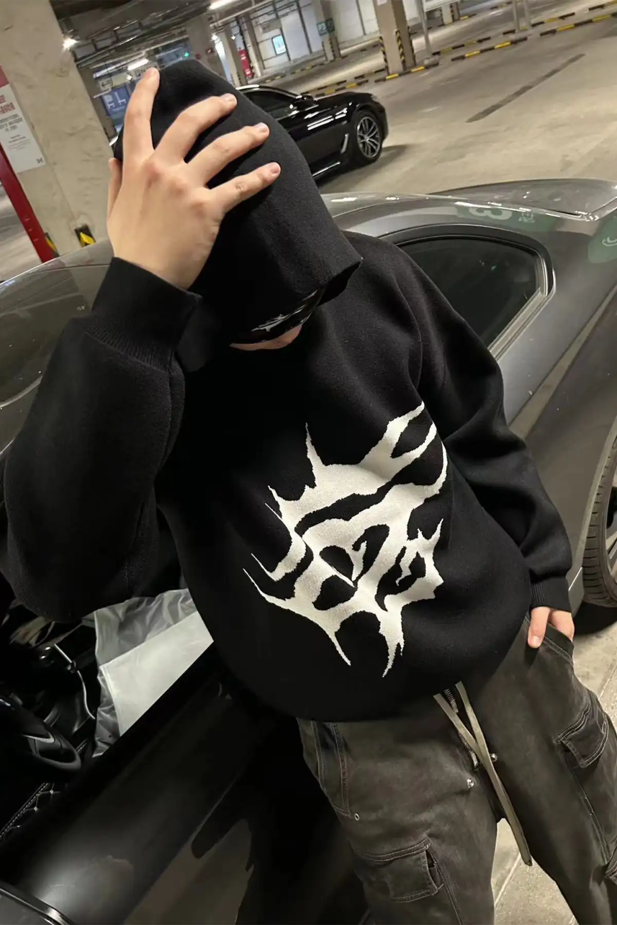 Disark│Modal Anti-Pilling Knitted Hoodie-White