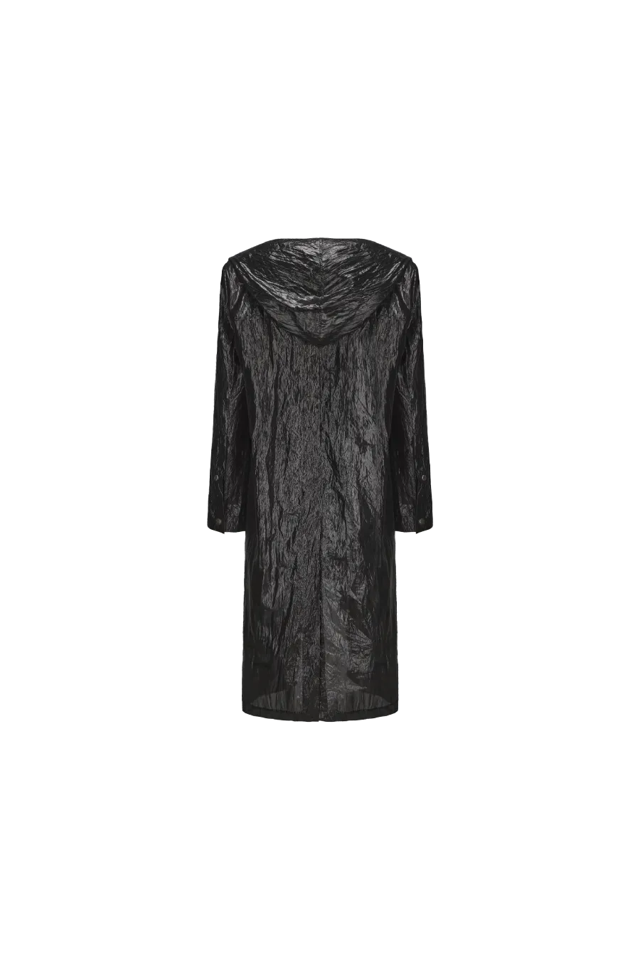 Disark│Anniversary Limited Edition Textured Pleated Shoulder Pad Hooded Coat - 3