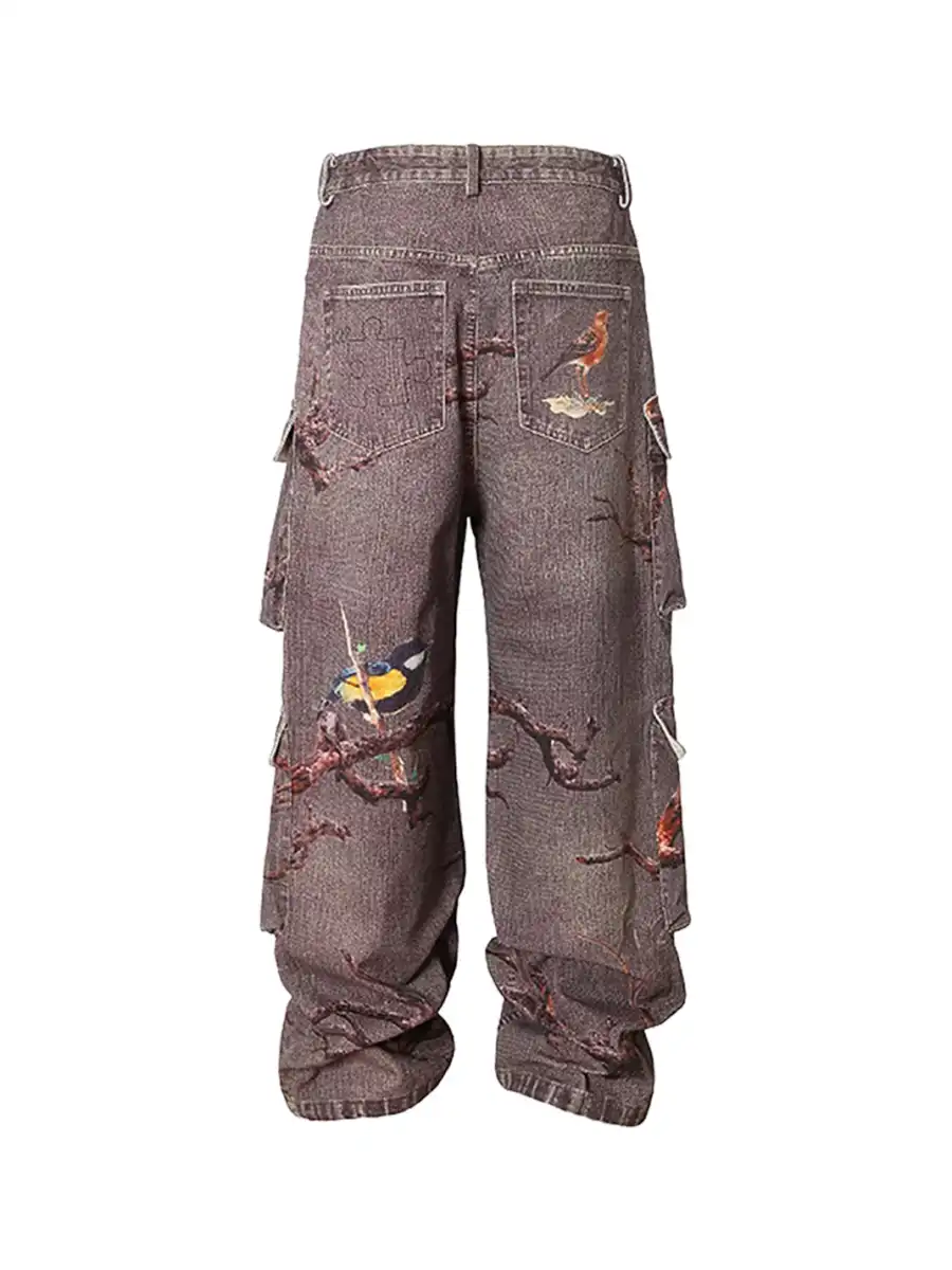 YADcrew | Autumn Forest Branches Jeans - 2