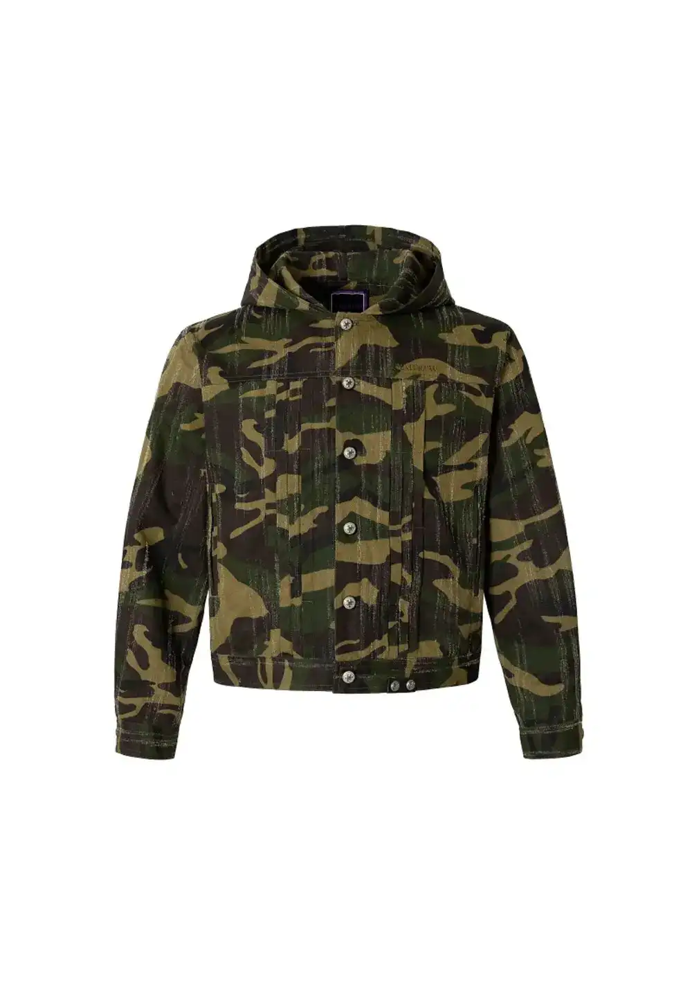 YADcrew | Camouflage Tree Scratched Hooded Jacket