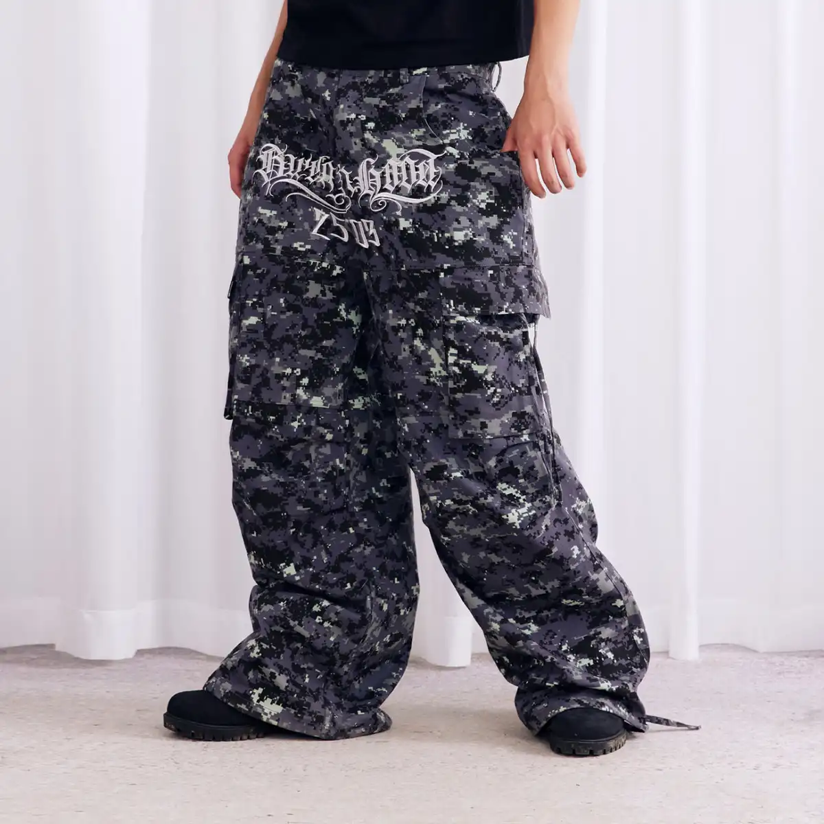 Burnin* "2503" Digital Camouflage Wide-Leg Pants