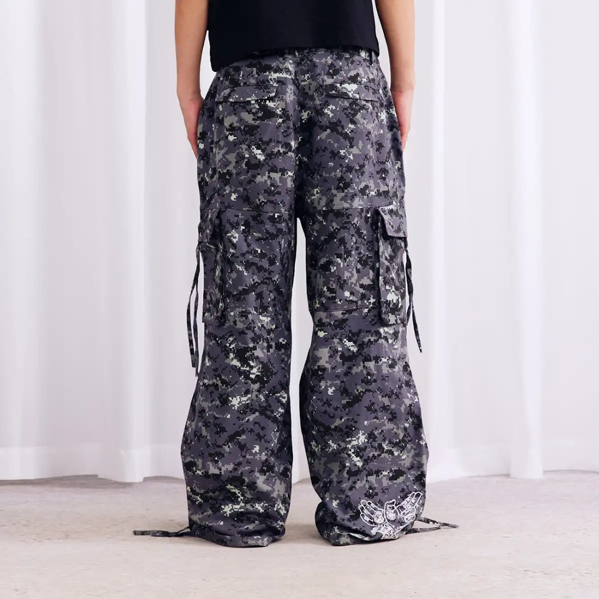 Burnin* "2503" Digital Camouflage Wide-Leg Pants