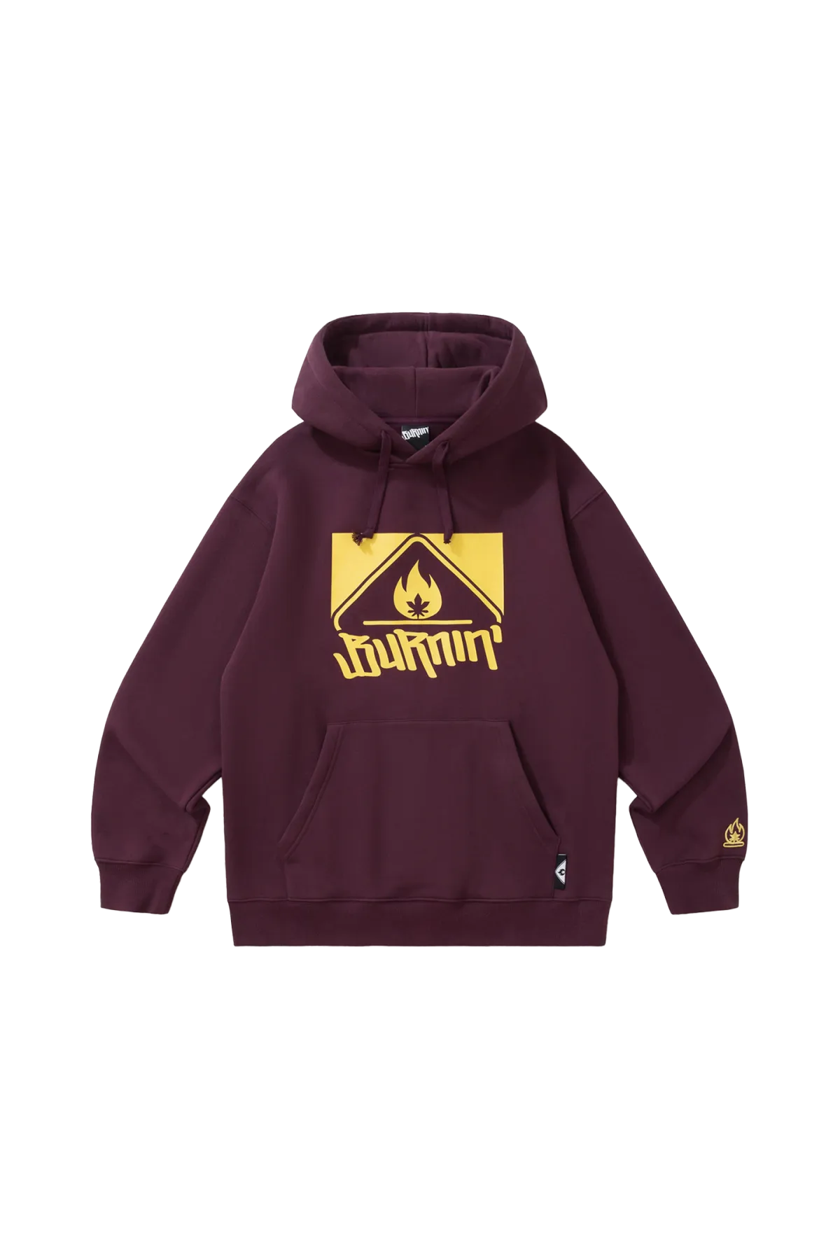 BURNIN* Square LOGO New Style Hoodie