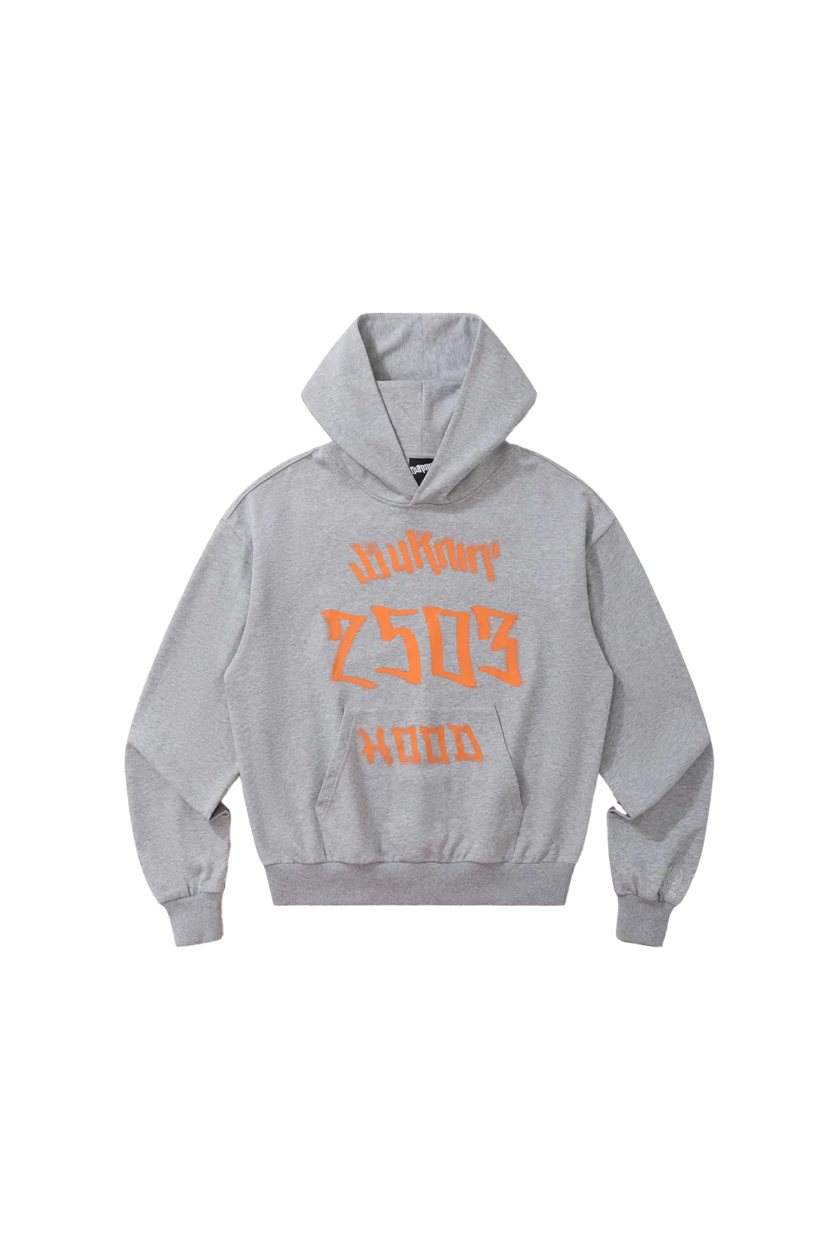 BURNIN*Phantom Logo Contrast Tire Print Hoodie