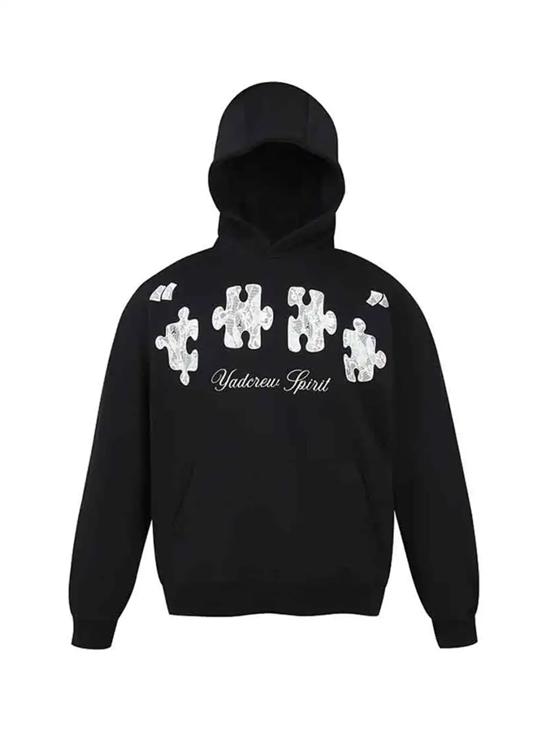 YADcrew | Puzzle Lace Print Hoodie