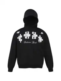YADcrew | Puzzle Lace Print Hoodie