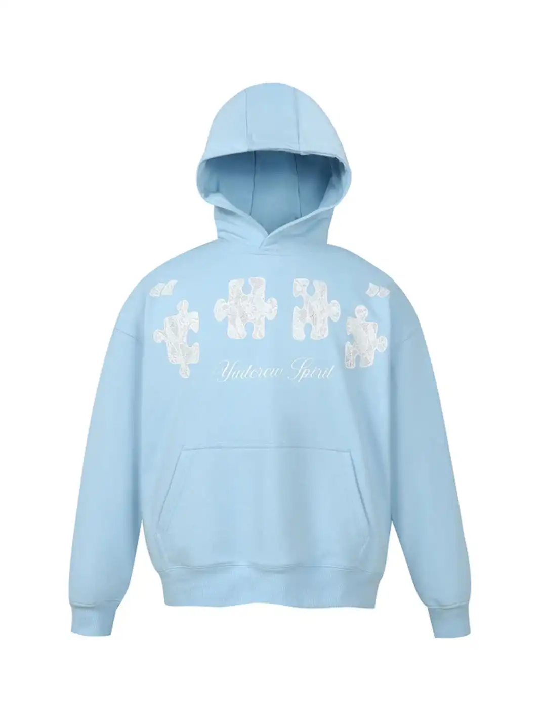 YADcrew | Puzzle Lace Print Hoodie