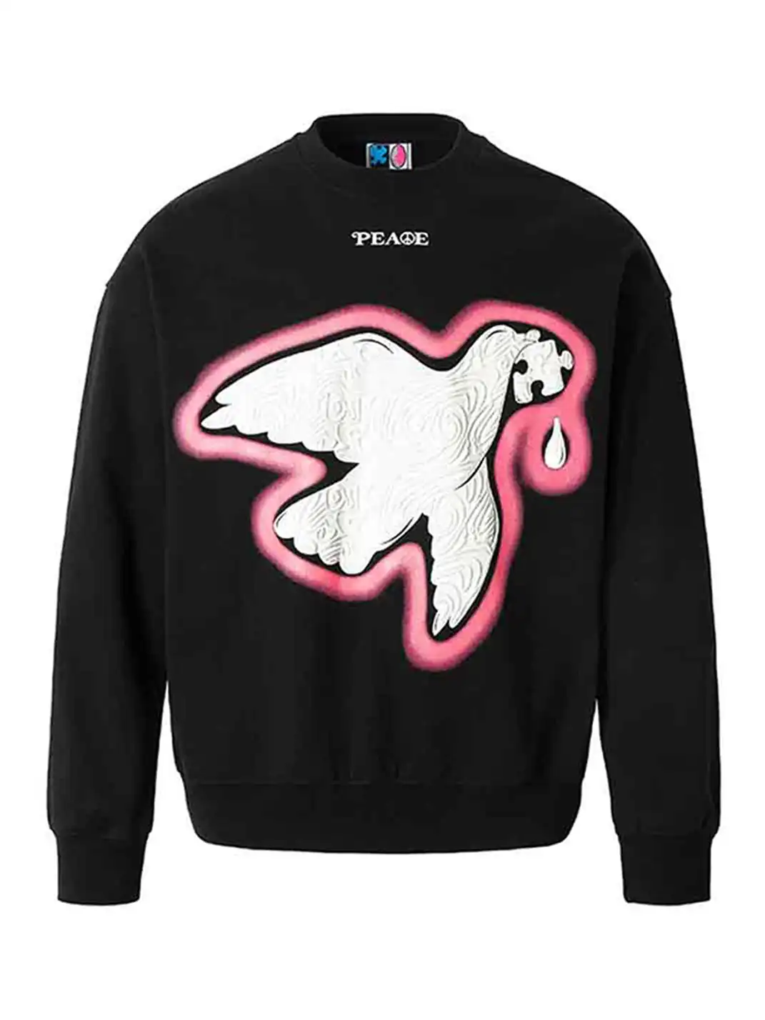 YADcrew | Peace Dove Printed Sweatshirt For Couple