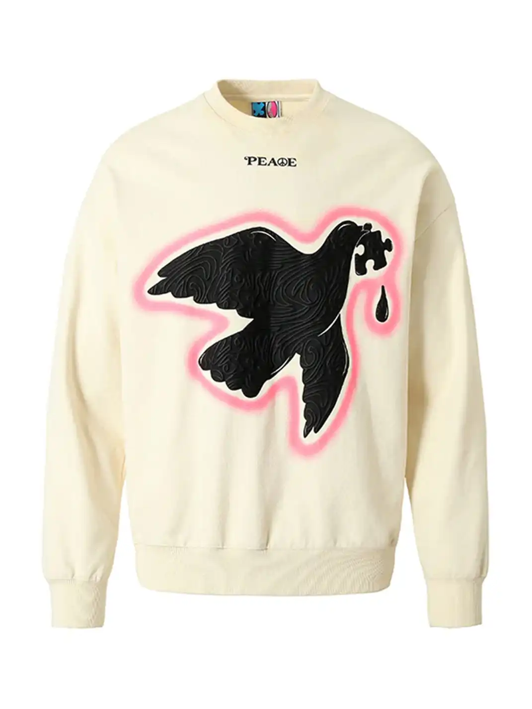 YADcrew | Peace Dove Printed Sweatshirt For Couple