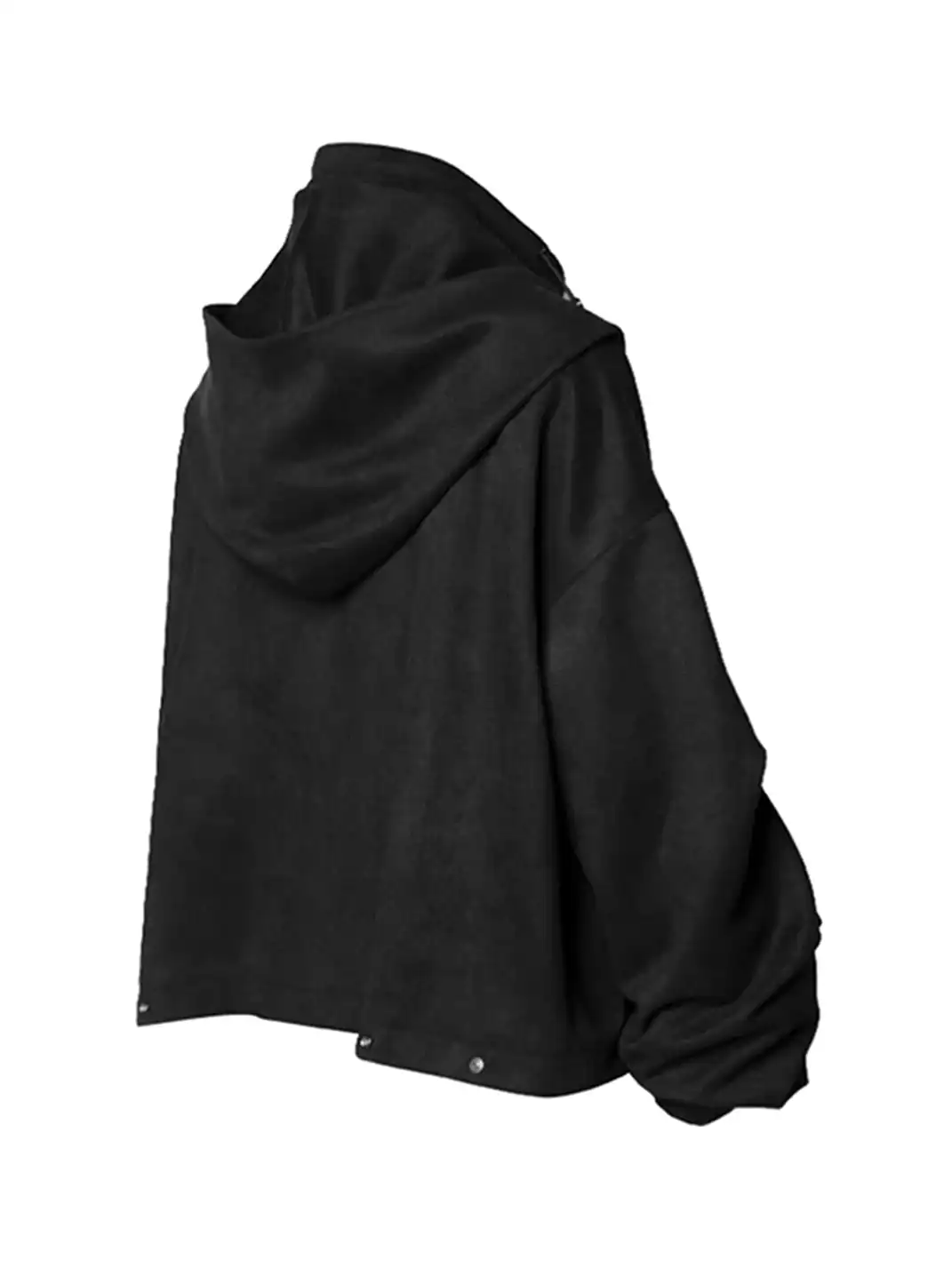 RELABEL丨Scimitar Cuffs Cropped Suede Jacket