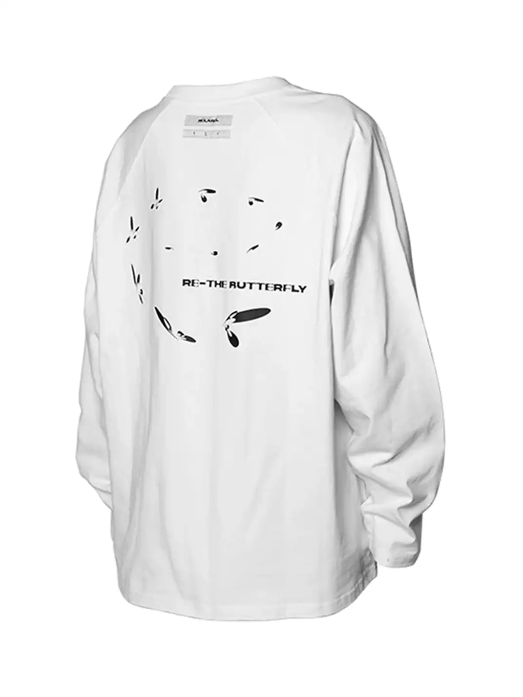 RELABEL丨Two-tone Print Sstructured Long Sleeve T-shirt