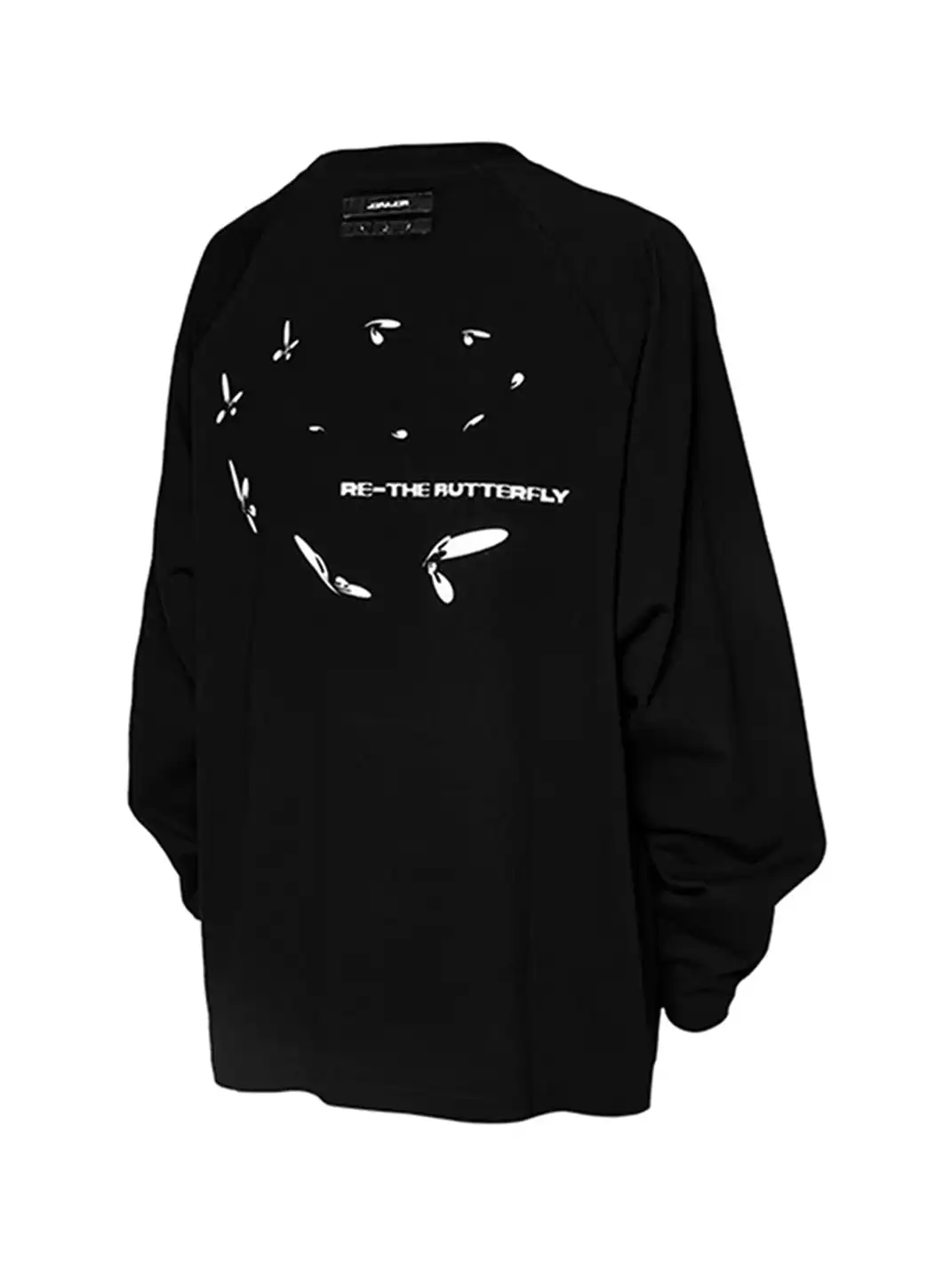 RELABEL丨Two-tone Print Sstructured Long Sleeve T-shirt