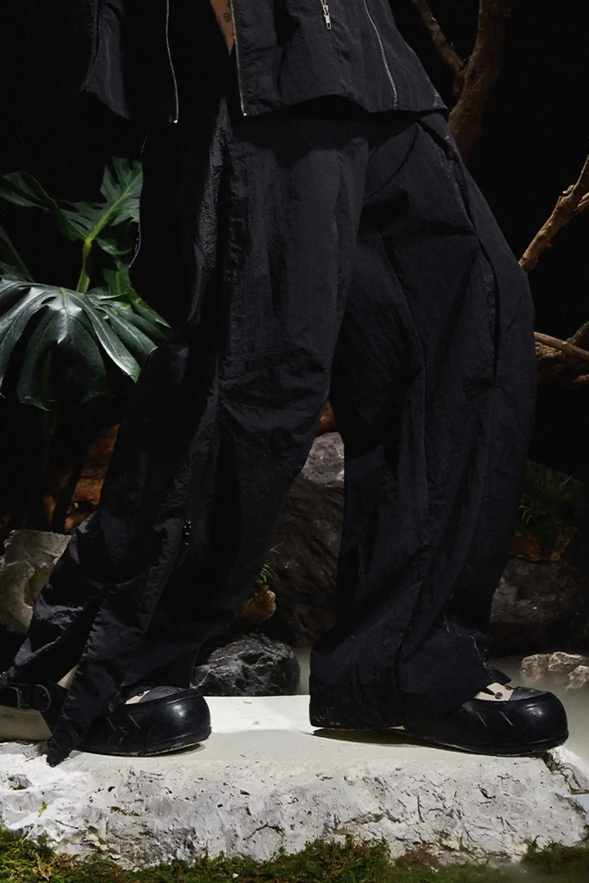 RELABEL丨Multi-zip Patchwork Casual Pants