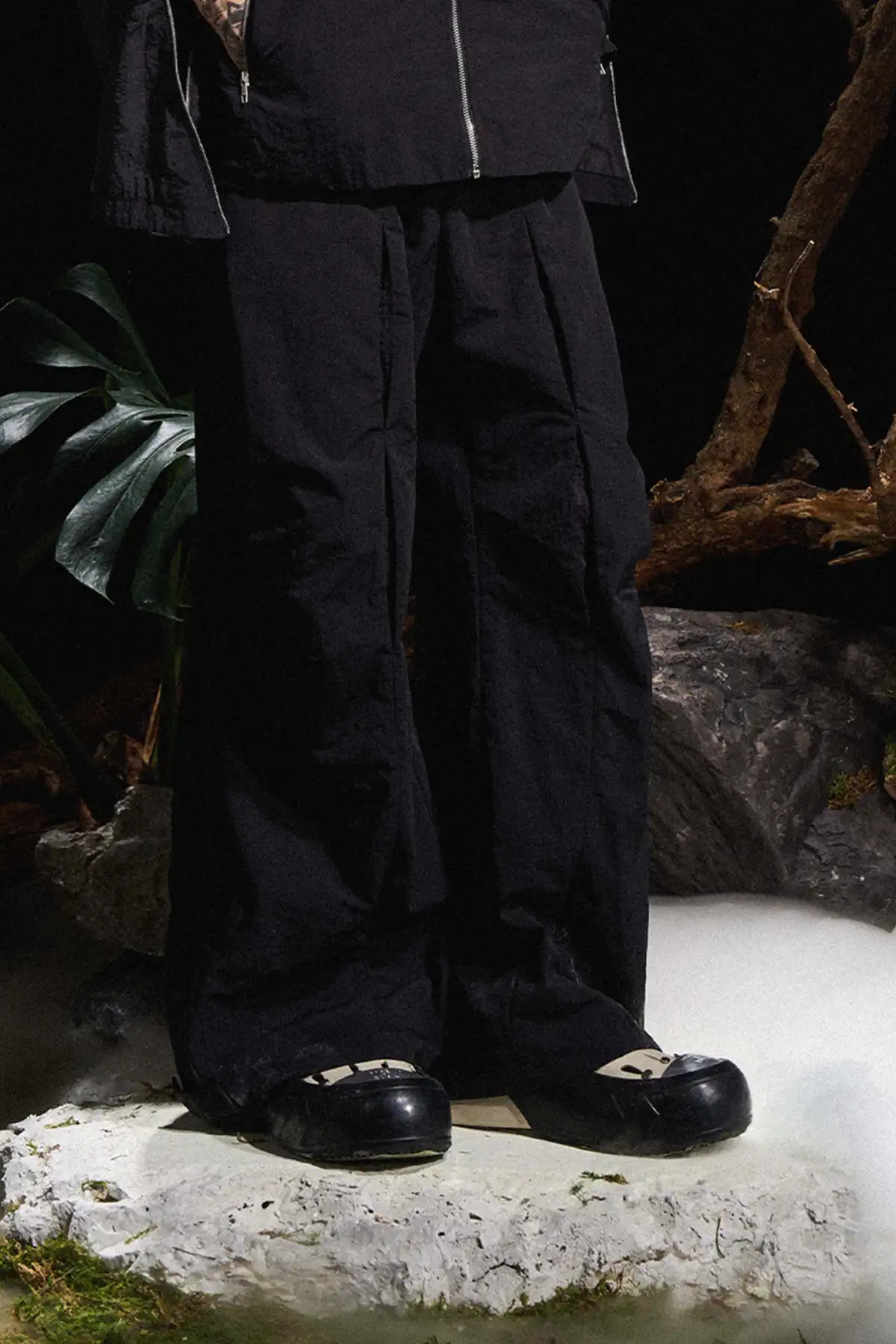RELABEL丨Multi-zip Patchwork Casual Pants