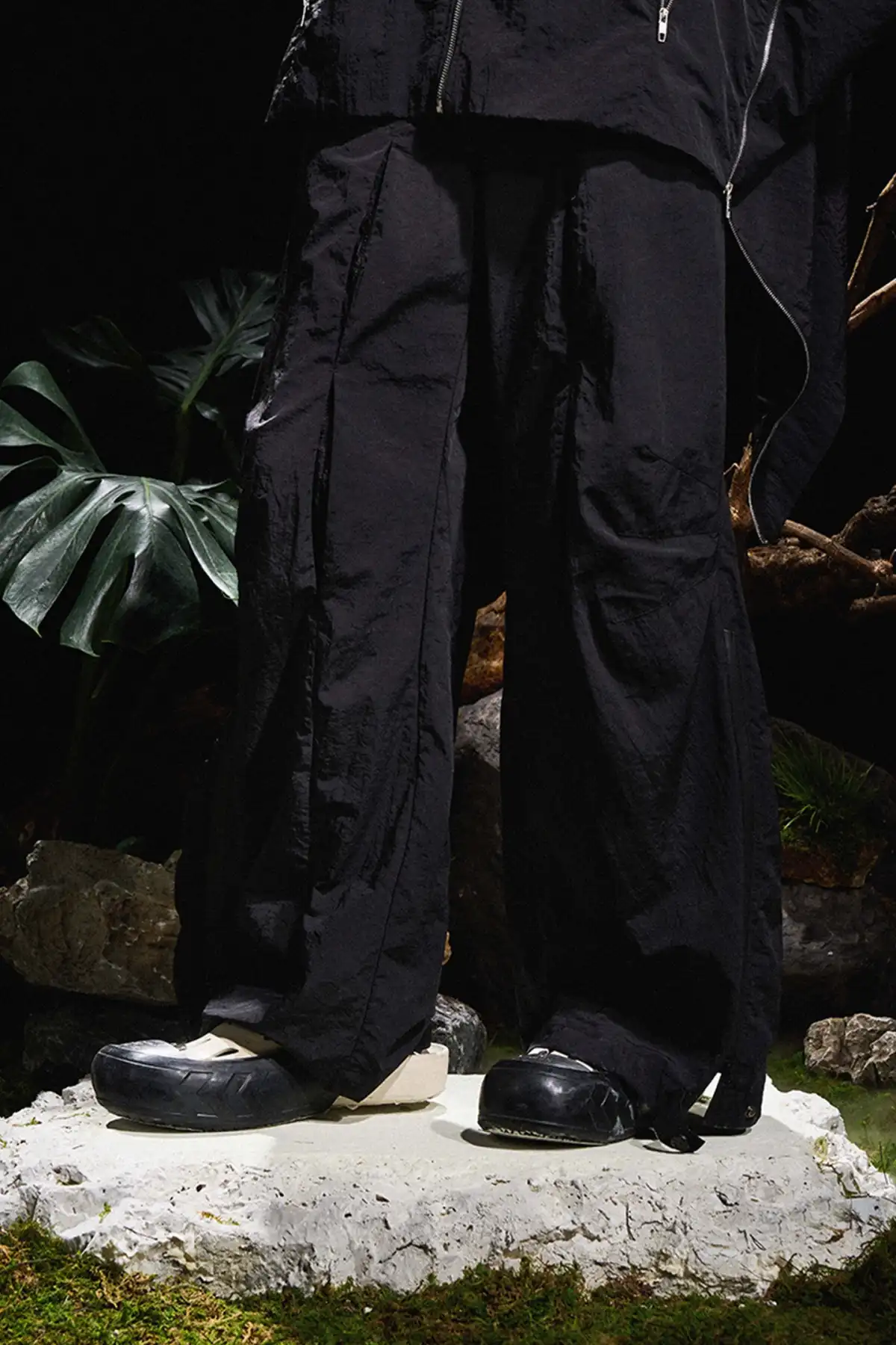 RELABEL丨Multi-zip Patchwork Casual Pants