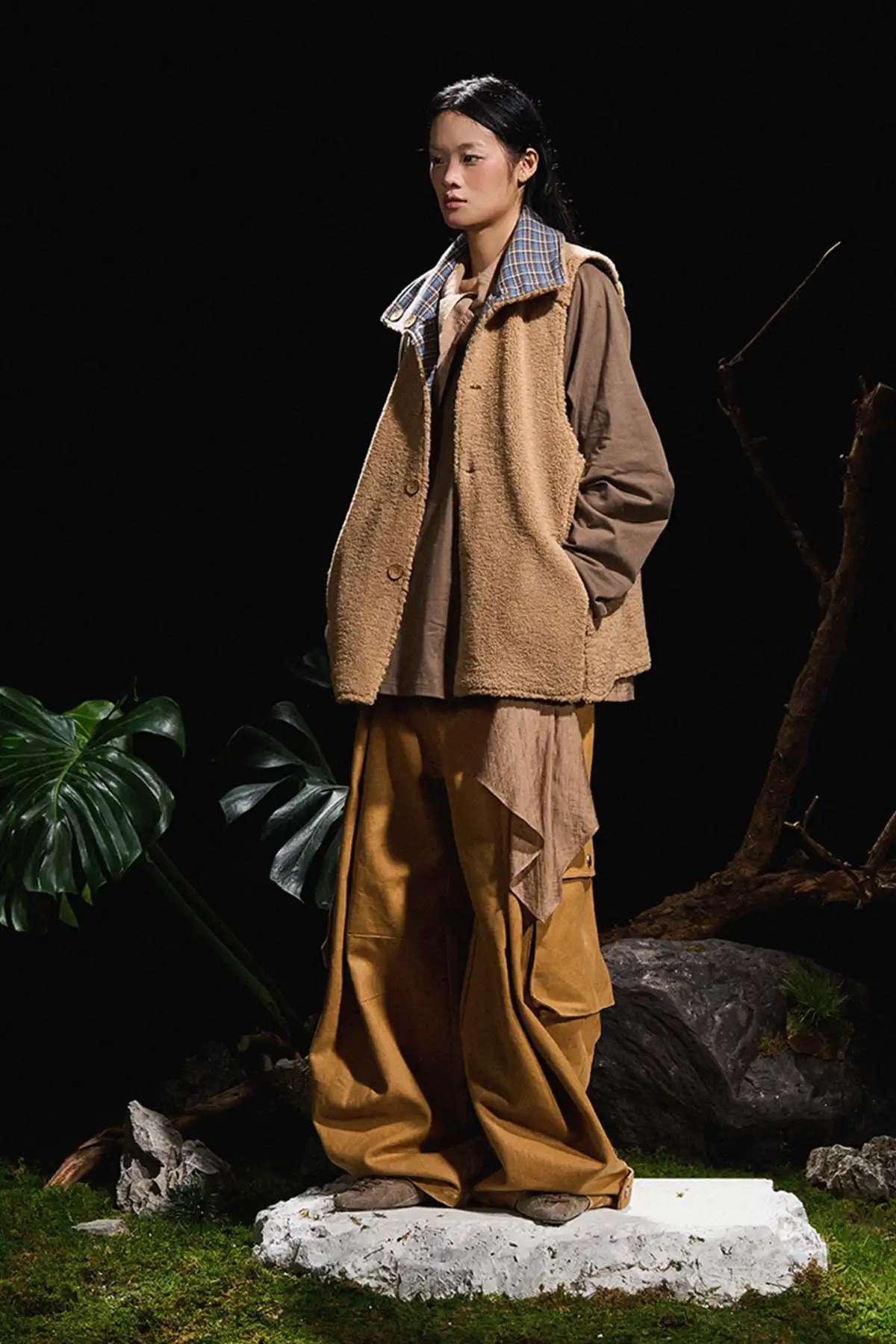RELABEL丨Double-faced Sherpa Vest