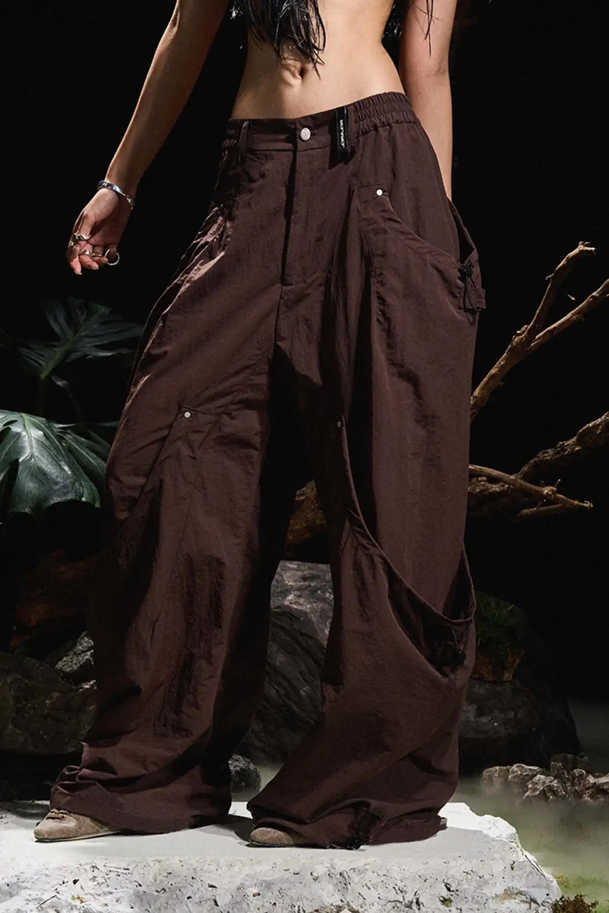 RELABEL丨Drawstring Nylon Pants
