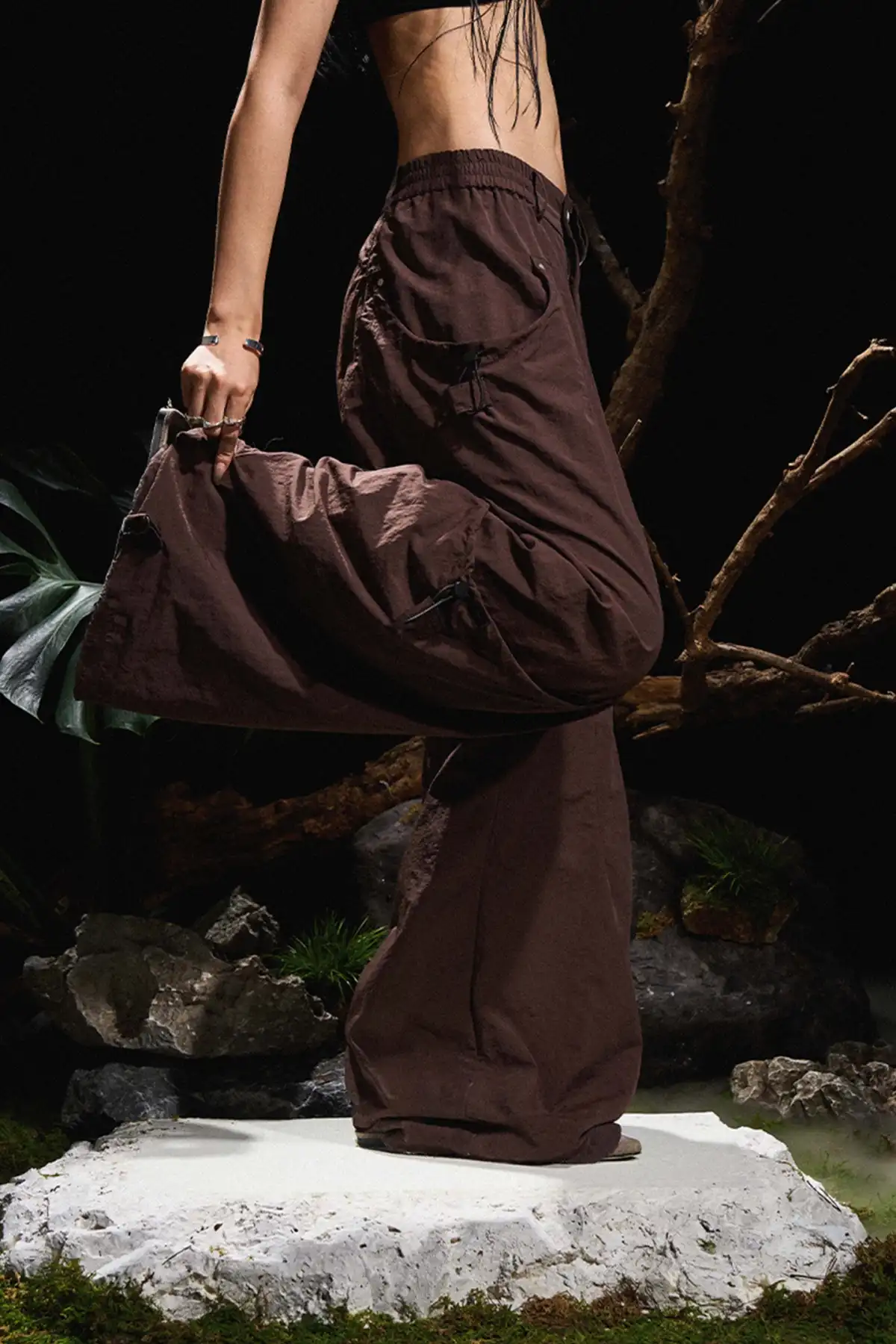 RELABEL丨Drawstring Nylon Pants
