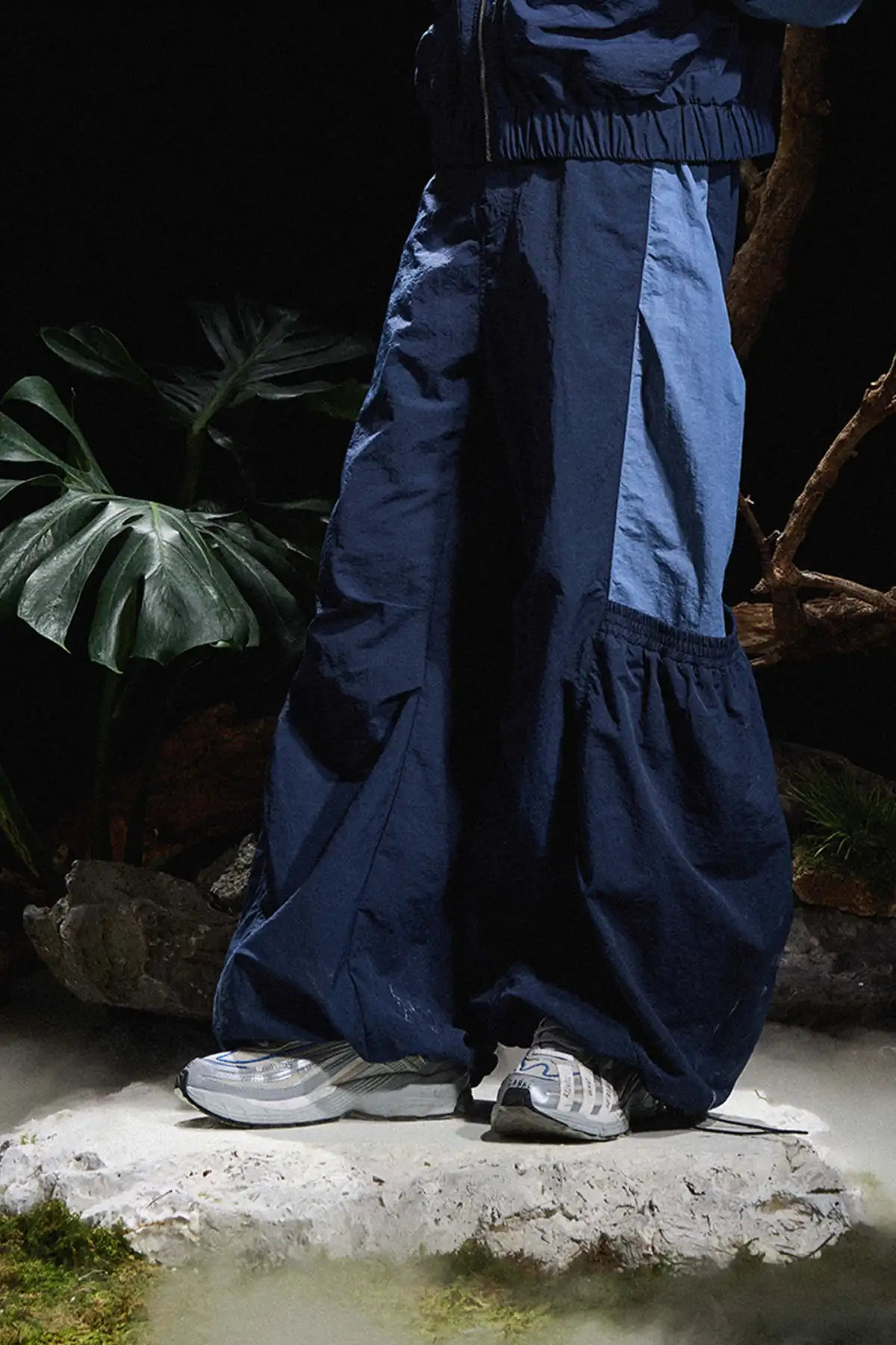 RELABEL丨Pleated Ring Nylon Pants