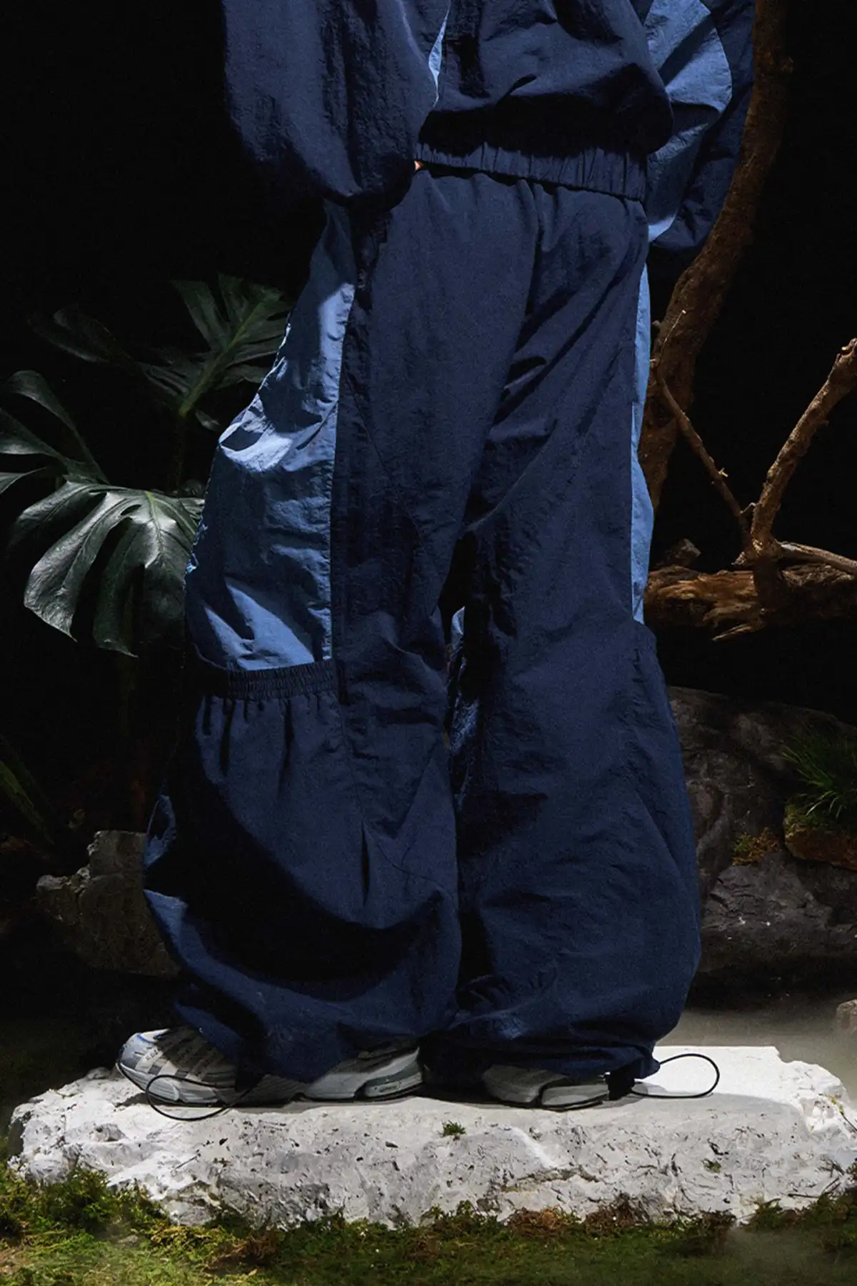 RELABEL丨Pleated Ring Nylon Pants