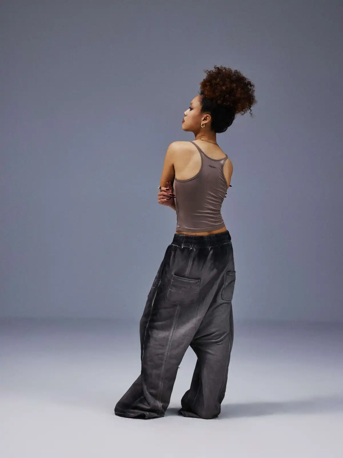 Set-Dye Drop-Crotch Sweatpants