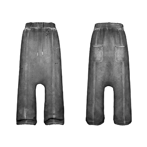 Set-Dye Drop-Crotch Sweatpants - 4