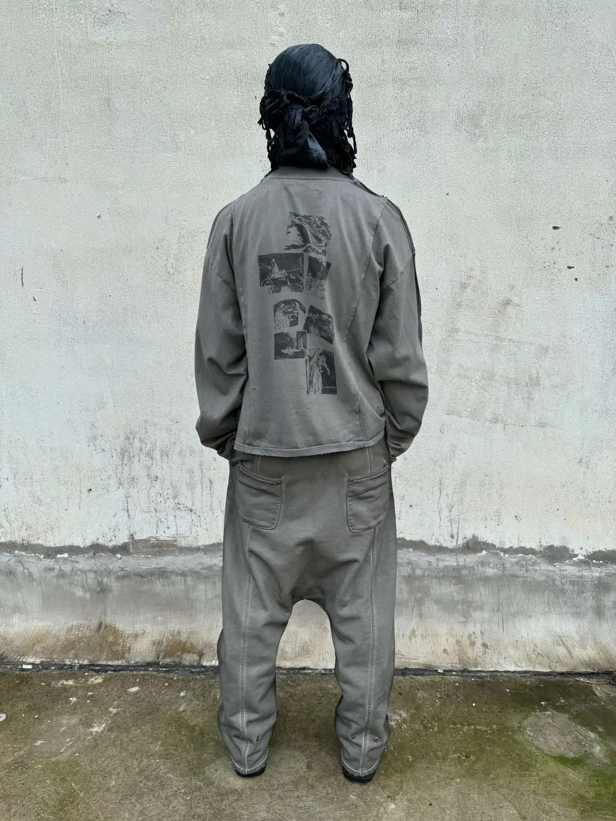 Set-Dye Drop-Crotch Sweatpants