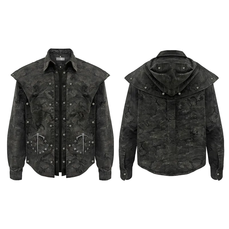 Detachable Camo Work Shirt Jacket