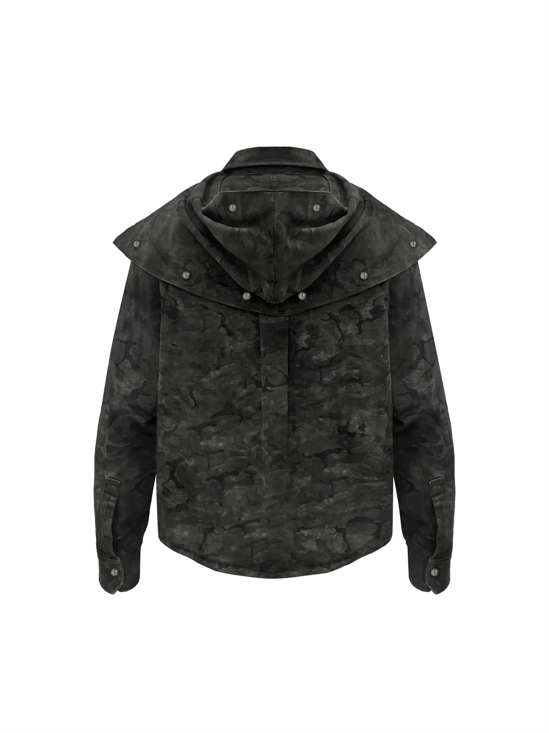 Detachable Camo Work Shirt Jacket