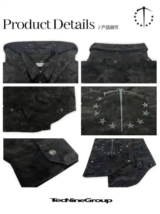 Detachable Camo Work Shirt Jacket