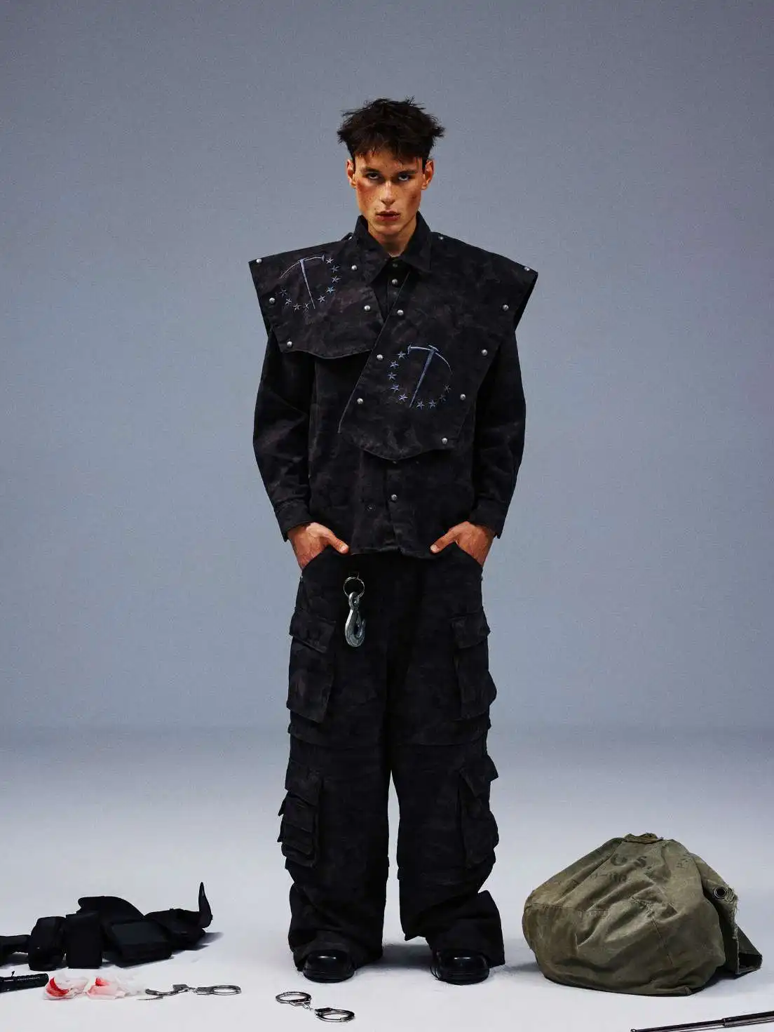 Detachable Camo Work Shirt Jacket