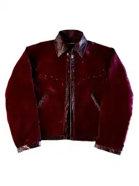 ANONYM | Alligator Velvet Denim Jacket