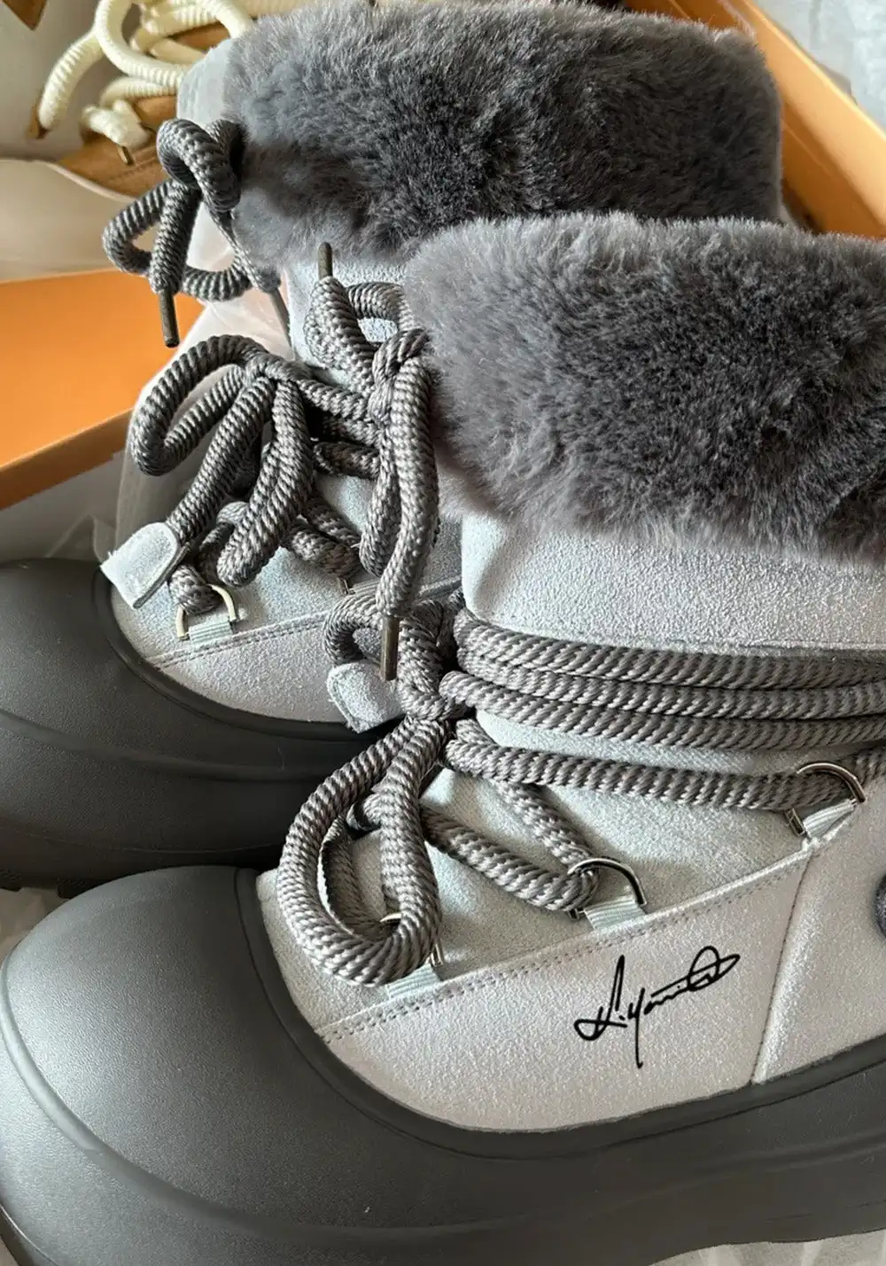 KILLWINNER丨Short Fur Long Tube Snow Boots