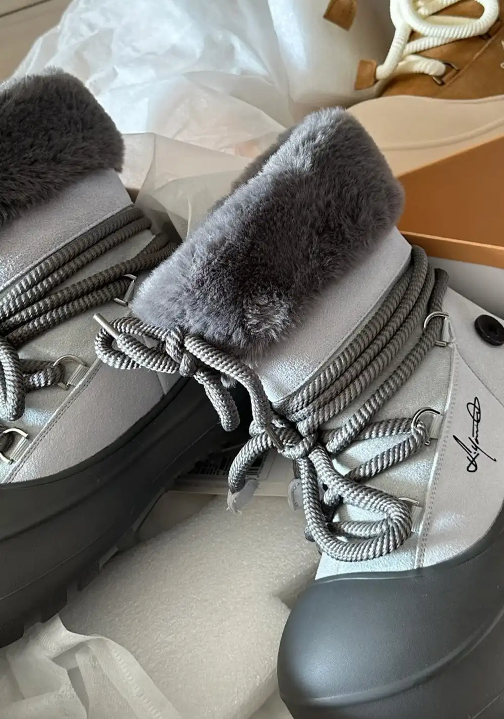 KILLWINNER丨Short Fur Long Tube Snow Boots