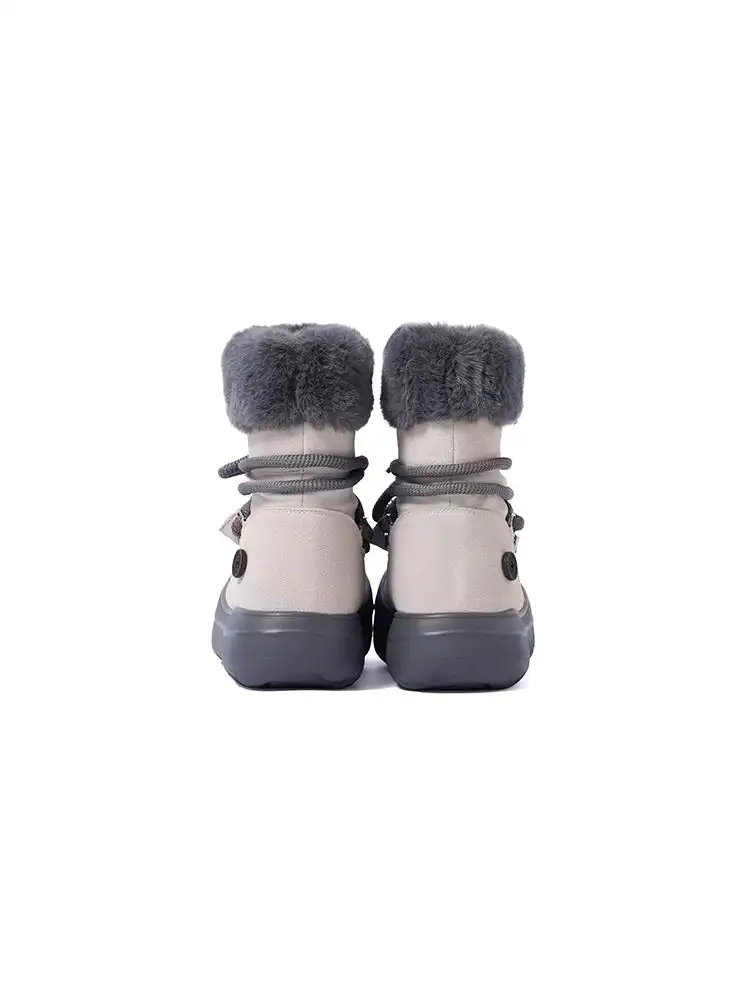 KILLWINNER丨Short Fur Long Tube Snow Boots