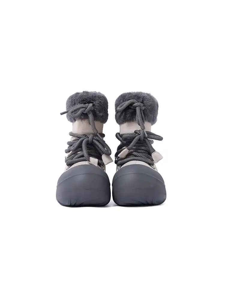 KILLWINNER丨Short Fur Long Tube Snow Boots