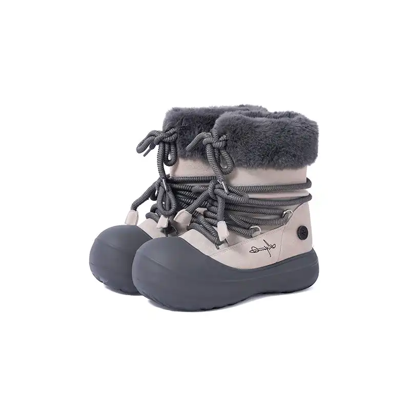 KILLWINNER丨Short Fur Long Tube Snow Boots