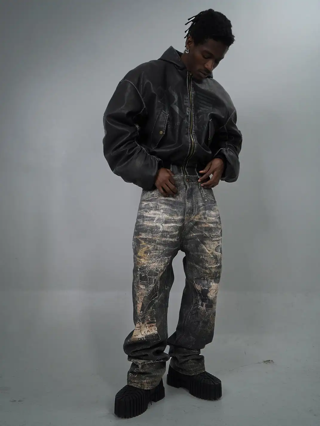 REGEN ZONE | Distressed Vintage Boro Pants
