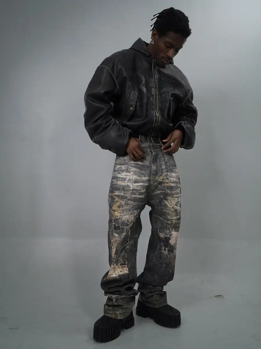 REGEN ZONE | Distressed Vintage Boro Pants - 2