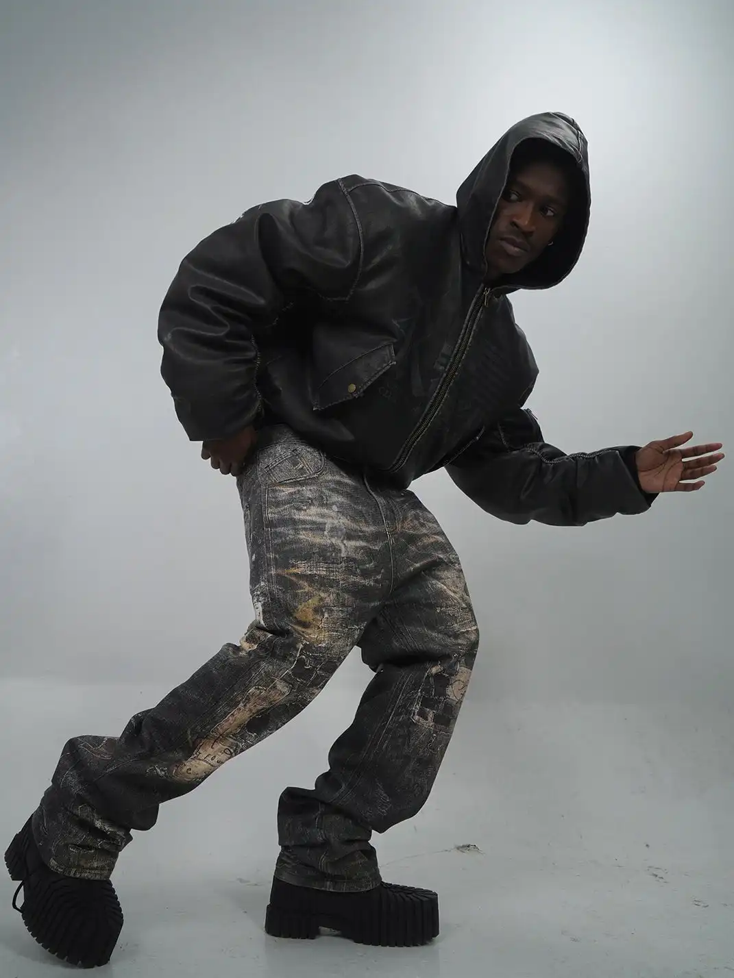 REGEN ZONE | Distressed Vintage Boro Pants