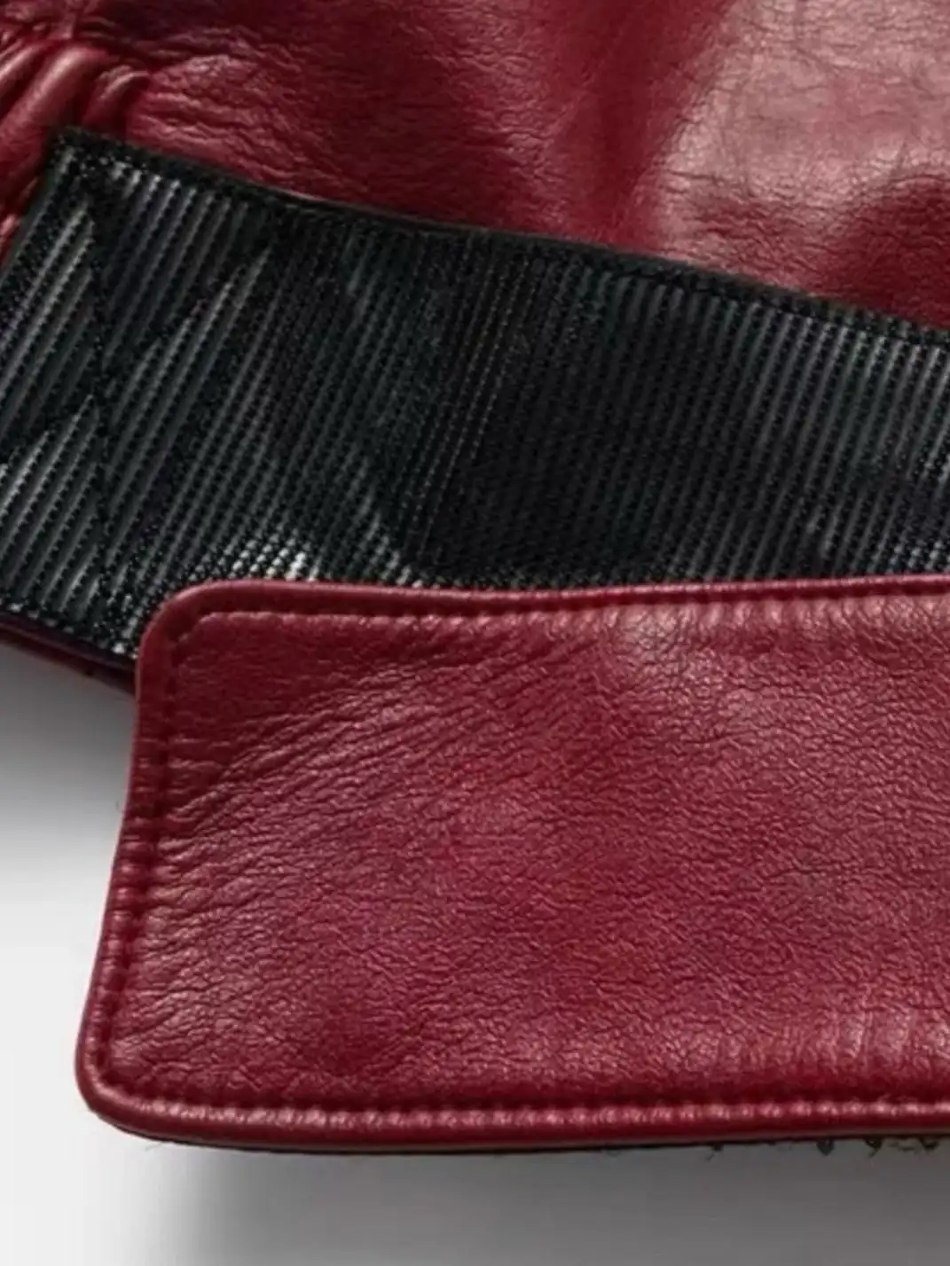 REGEN ZONE | Wine-red Leather Motorcycle Jacket