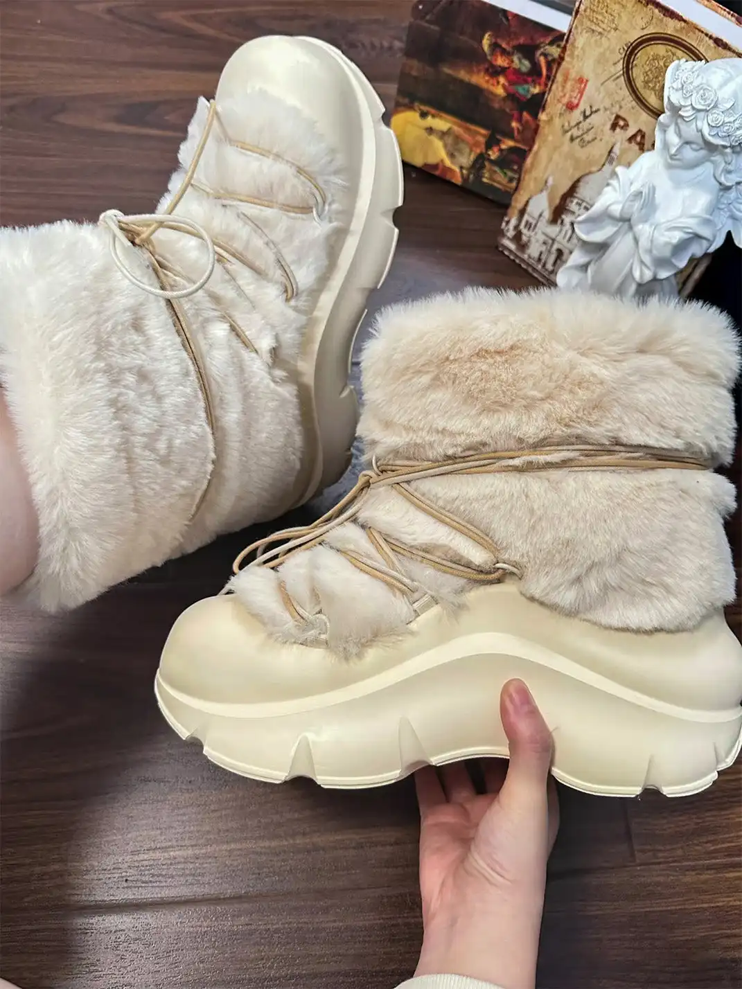 KAALIXTO丨Fur-Lined Snow Boots