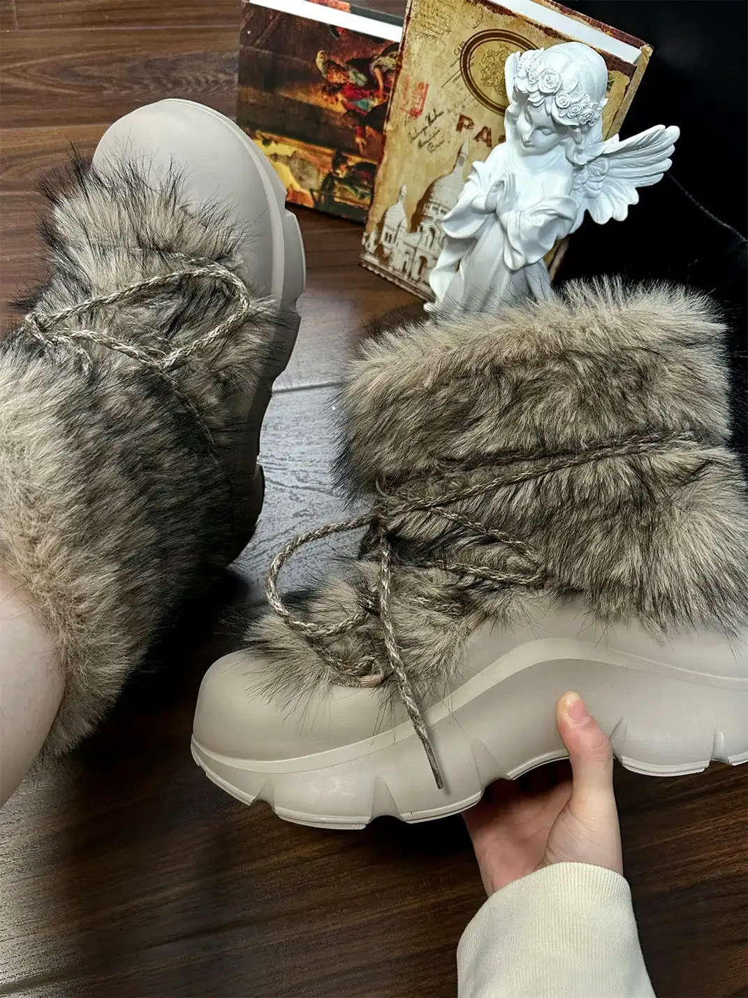 KAALIXTO丨Fur-Lined Snow Boots