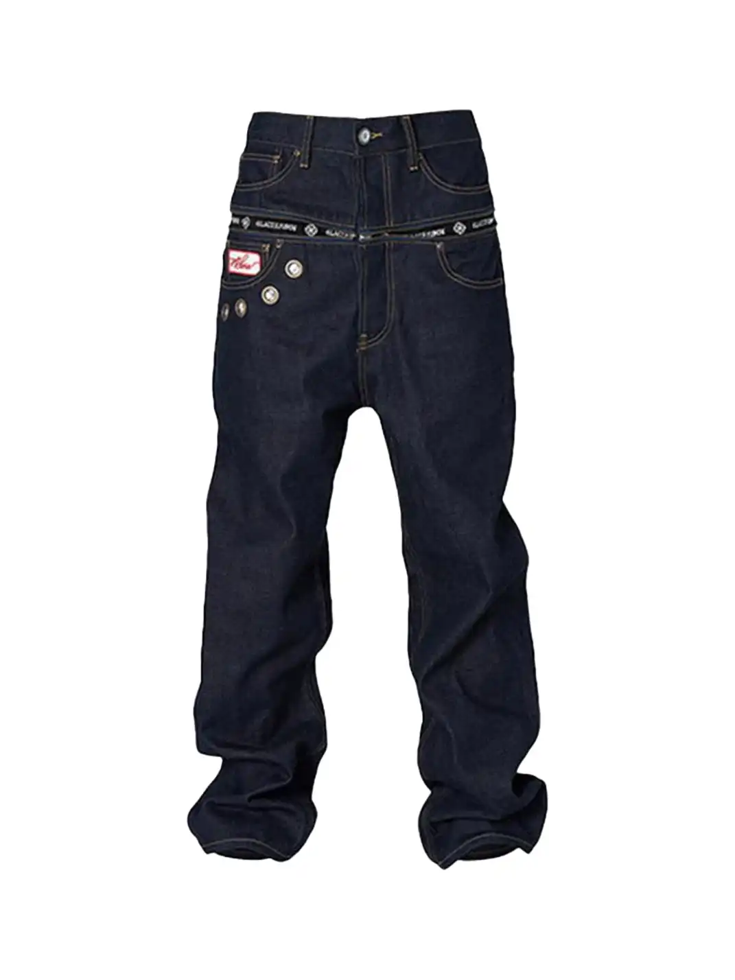 GLACIERBOY丨Raw Straight-leg Jeans