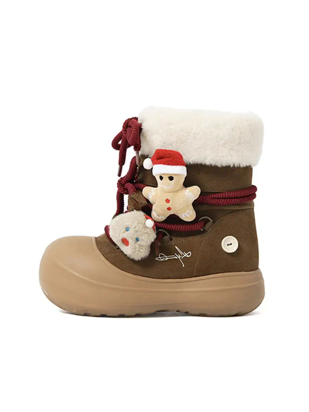 KILLWINNER丨Short Fur Long Tube Snow Boots Christmas Edition