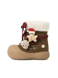 KILLWINNER丨Short Fur Long Tube Snow Boots Christmas Edition