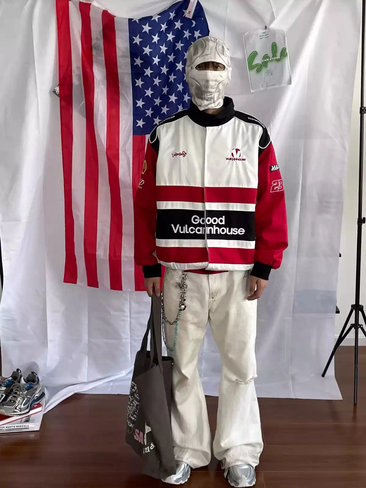 Vulcan | Red racing cotton jacket