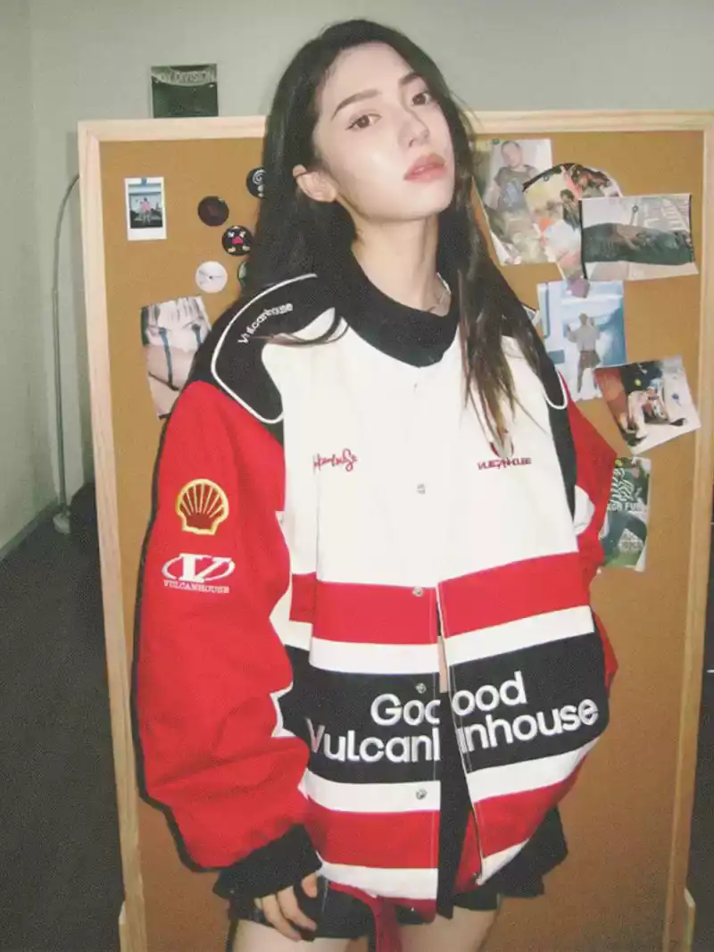 Vulcan | Red racing cotton jacket