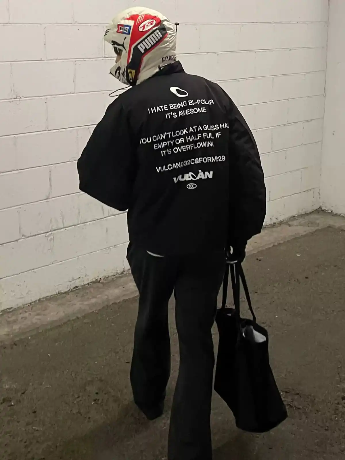 Vulcan | Slogan cotton padded jacket