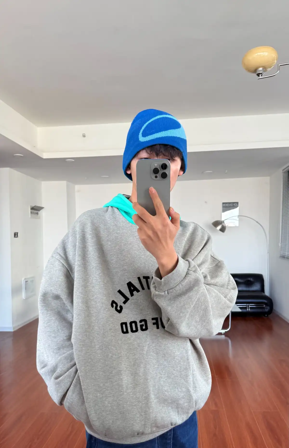 Vulcan | Blue Logo Knit Beanie